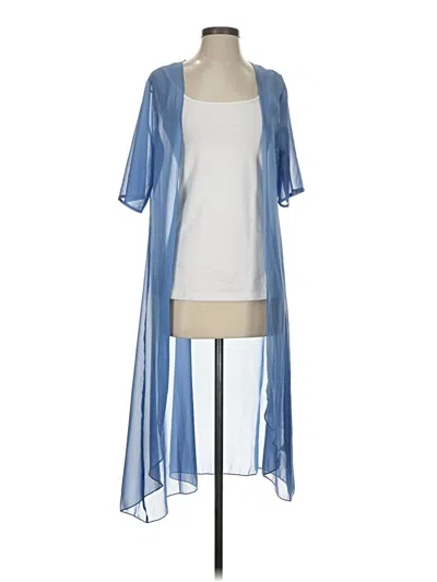 Pre-owned Unbranded Kimono In Blue