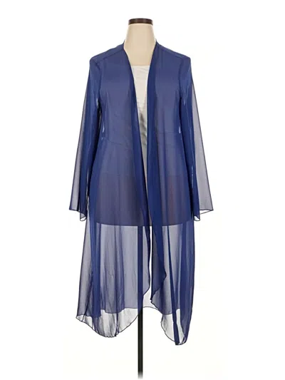 Pre-owned Unbranded Kimono In Blue