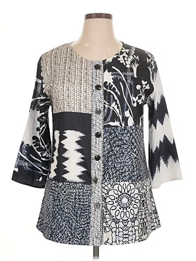 Pre-owned Unbranded Kimono In Blue