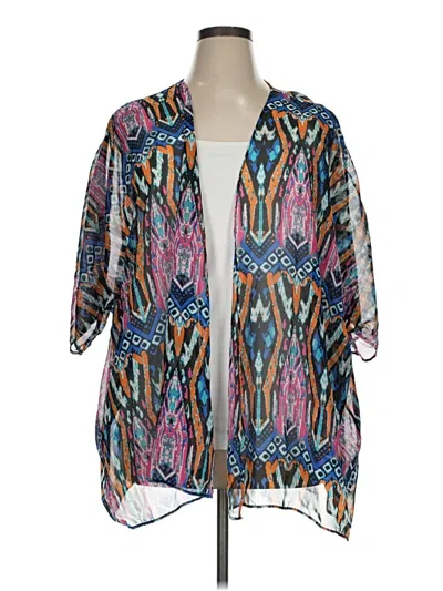 Pre-owned Unbranded Kimono In Blue