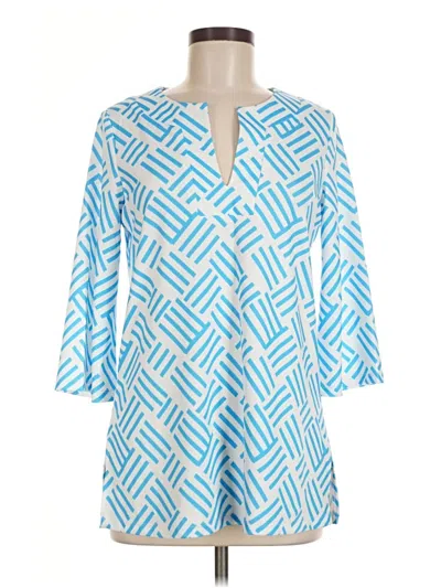 Pre-owned Unbranded Kimono In Blue