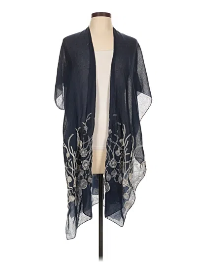Pre-owned Unbranded Kimono In Blue