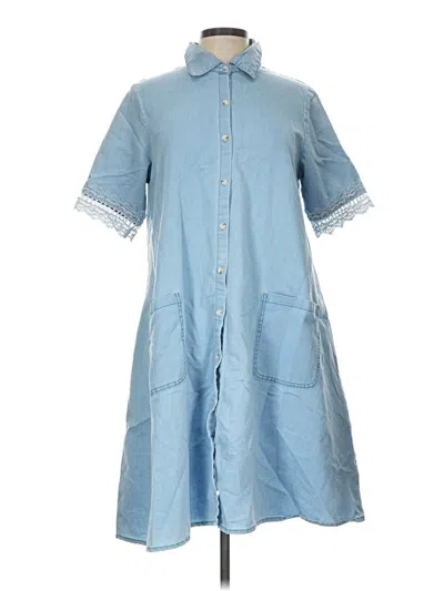 Pre-owned Unbranded Kimono In Blue