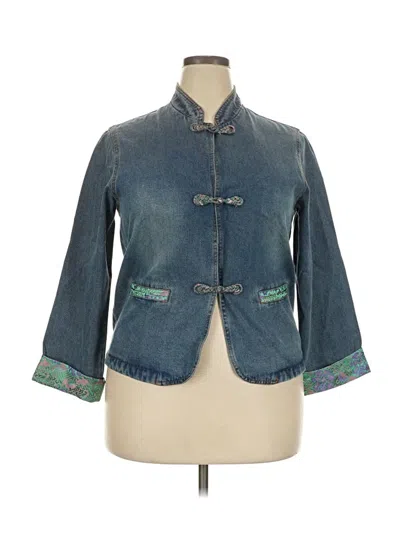 Pre-owned Unbranded Kimono In Blue