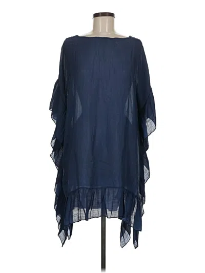 Pre-owned Unbranded Kimono In Blue