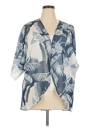 Pre-owned Unbranded Kimono In Blue