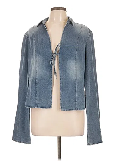 Pre-owned Unbranded Kimono In Blue