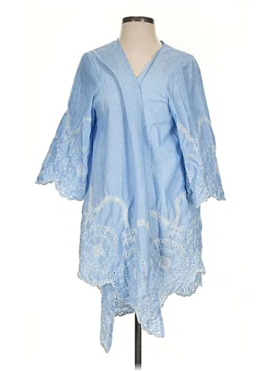 Pre-owned Unbranded Kimono In Blue