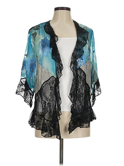 Pre-owned Unbranded Kimono In Blue