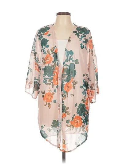 Pre-owned Unbranded Kimono In Brown