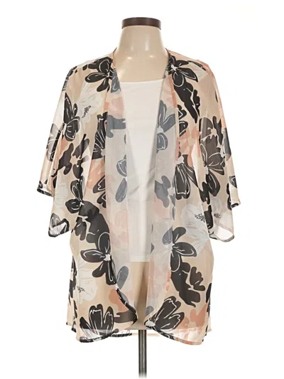 Pre-owned Unbranded Kimono In Brown