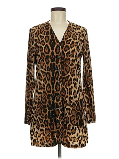 Pre-owned Unbranded Kimono In Brown