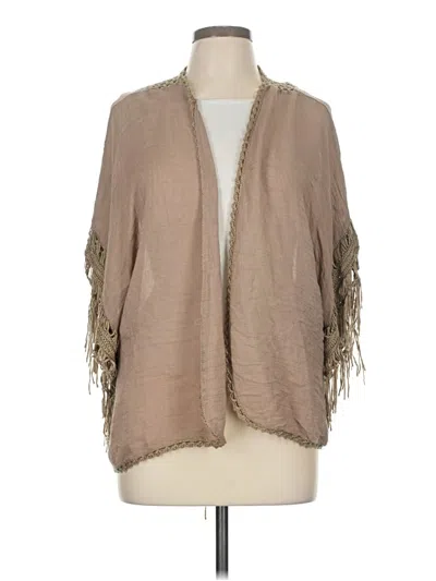 Pre-owned Unbranded Kimono In Brown