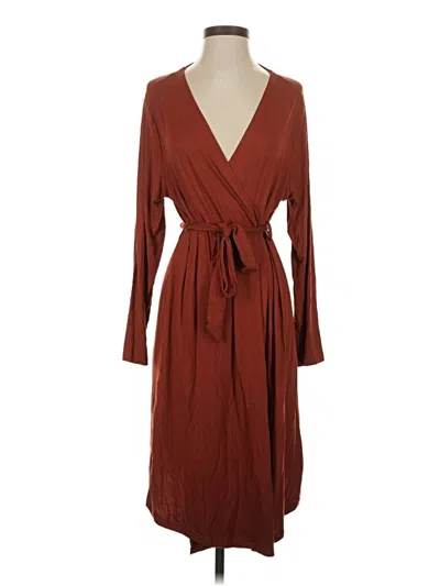 Pre-owned Unbranded Kimono In Brown