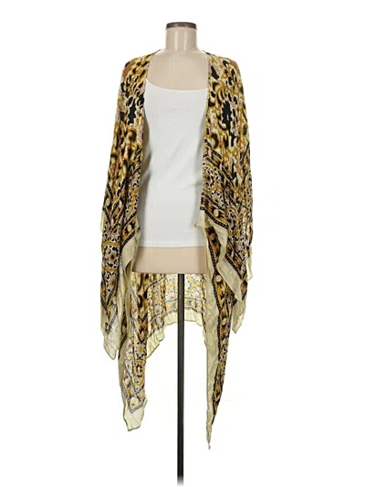 Pre-owned Unbranded Kimono In Brown