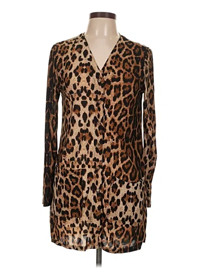 Pre-owned Unbranded Kimono In Brown