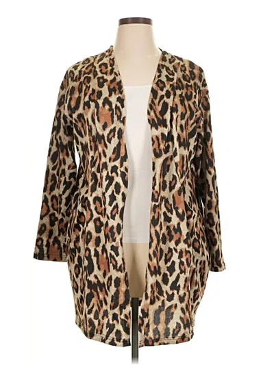 Pre-owned Unbranded Kimono In Brown
