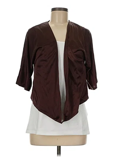 Pre-owned Unbranded Kimono In Brown