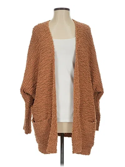 Pre-owned Unbranded Kimono In Brown