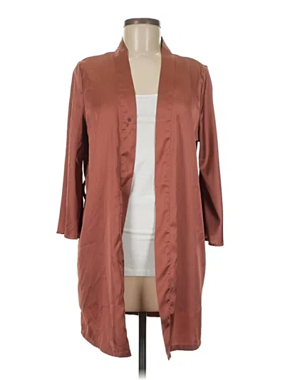 Pre-owned Unbranded Kimono In Brown