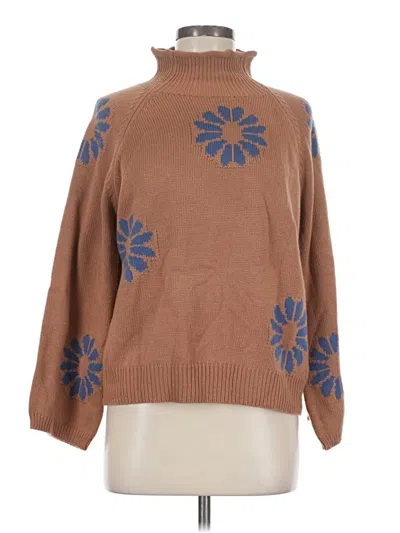 Pre-owned Unbranded Kimono In Brown