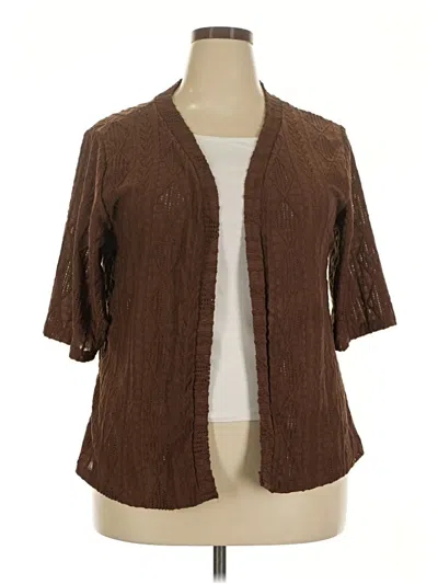 Pre-owned Unbranded Kimono In Brown