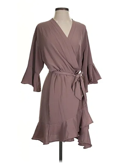Pre-owned Unbranded Kimono In Brown
