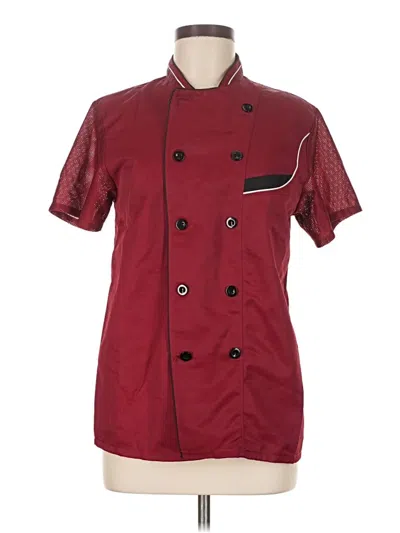 Pre-owned Unbranded Kimono In Burgundy