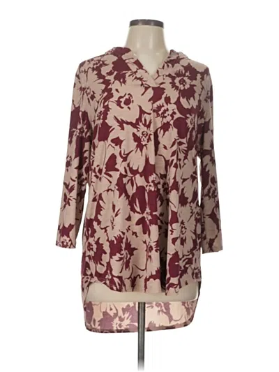 Pre-owned Unbranded Kimono In Burgundy