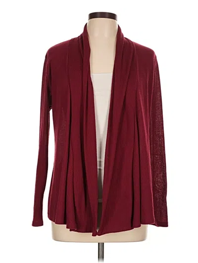 Pre-owned Unbranded Kimono In Burgundy