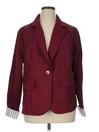 Pre-owned Unbranded Kimono In Burgundy