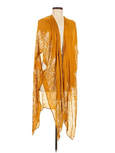 Pre-owned Unbranded Kimono In Gold