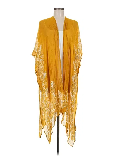 Pre-owned Unbranded Kimono In Gold