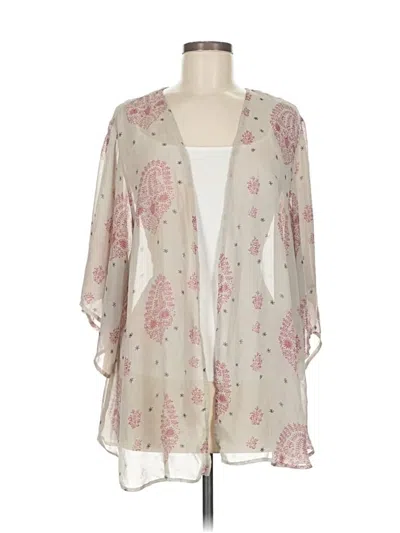 Pre-owned Unbranded Kimono In Gray