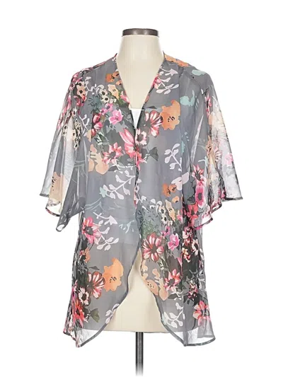 Pre-owned Unbranded Kimono In Gray