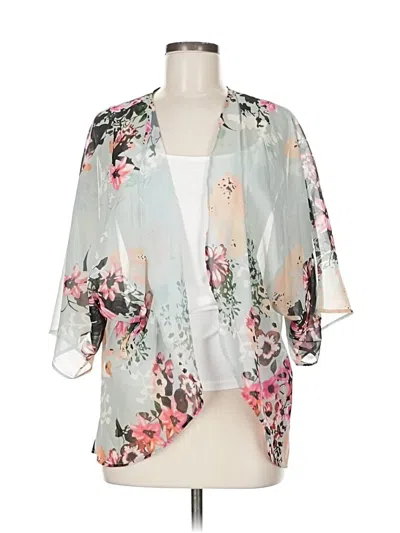 Pre-owned Unbranded Kimono In Gray