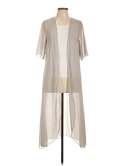 Pre-owned Unbranded Kimono In Gray
