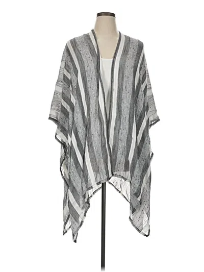 Pre-owned Unbranded Kimono In Gray