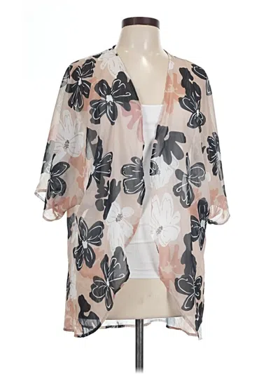 Pre-owned Unbranded Kimono In Gray