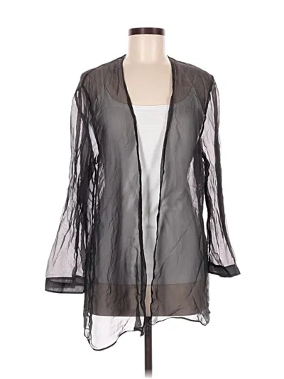 Pre-owned Unbranded Kimono In Gray