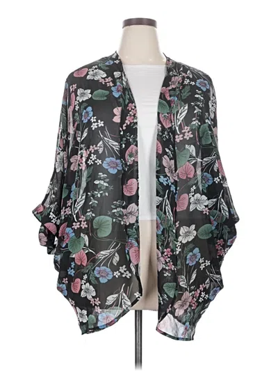 Pre-owned Unbranded Kimono In Gray