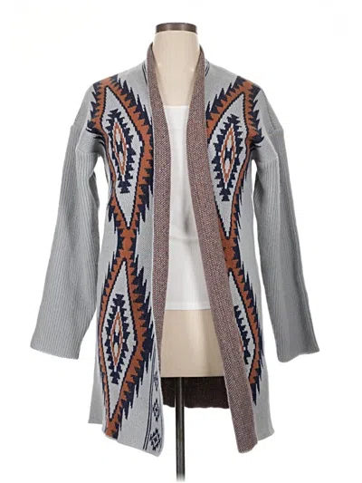 Pre-owned Unbranded Kimono In Gray