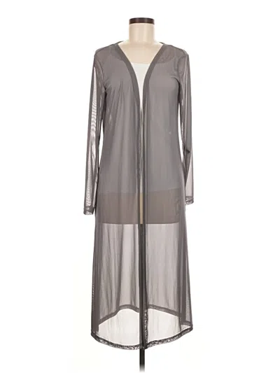 Pre-owned Unbranded Kimono In Gray