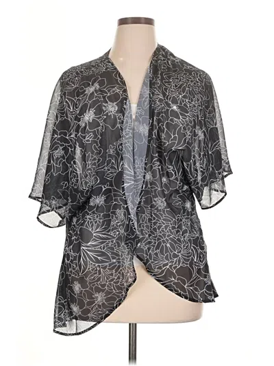 Pre-owned Unbranded Kimono In Gray