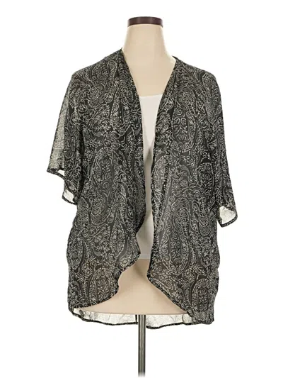 Pre-owned Unbranded Kimono In Gray