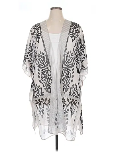 Pre-owned Unbranded Kimono In Gray
