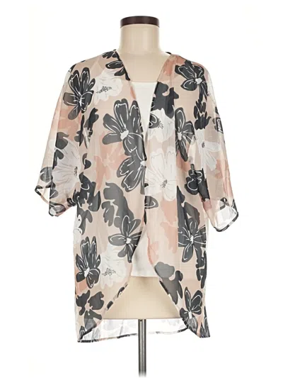 Pre-owned Unbranded Kimono In Gray
