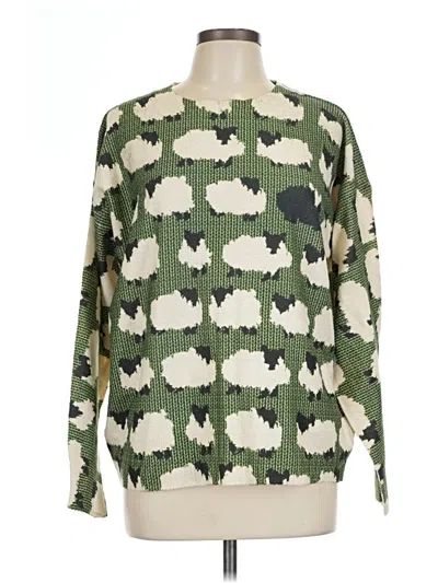 Pre-owned Unbranded Kimono In Green