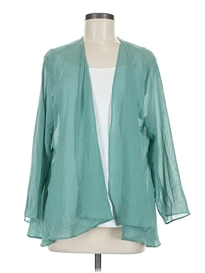 Pre-owned Unbranded Kimono In Green