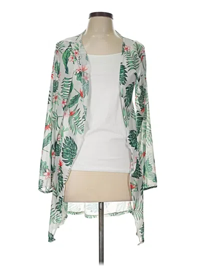 Pre-owned Unbranded Kimono In Green